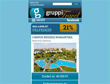Tablet Screenshot of gruppitravel.hu